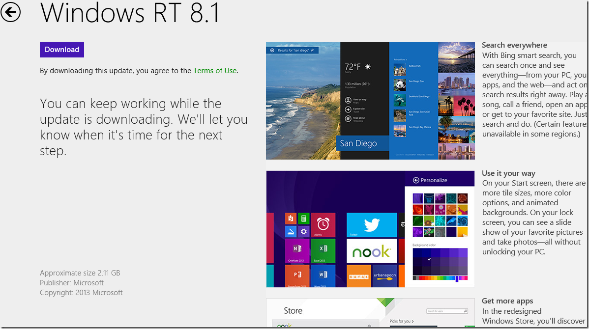 How to update Windows Store applications in Windows 8.1.